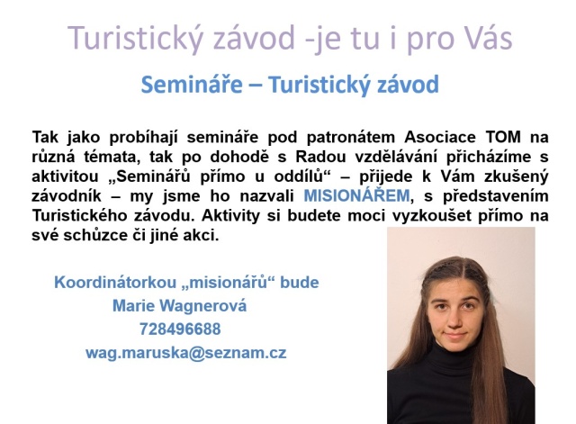Semináře - turistický závod